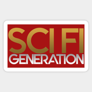 Sci Fi Generation logo (Gold) Sticker